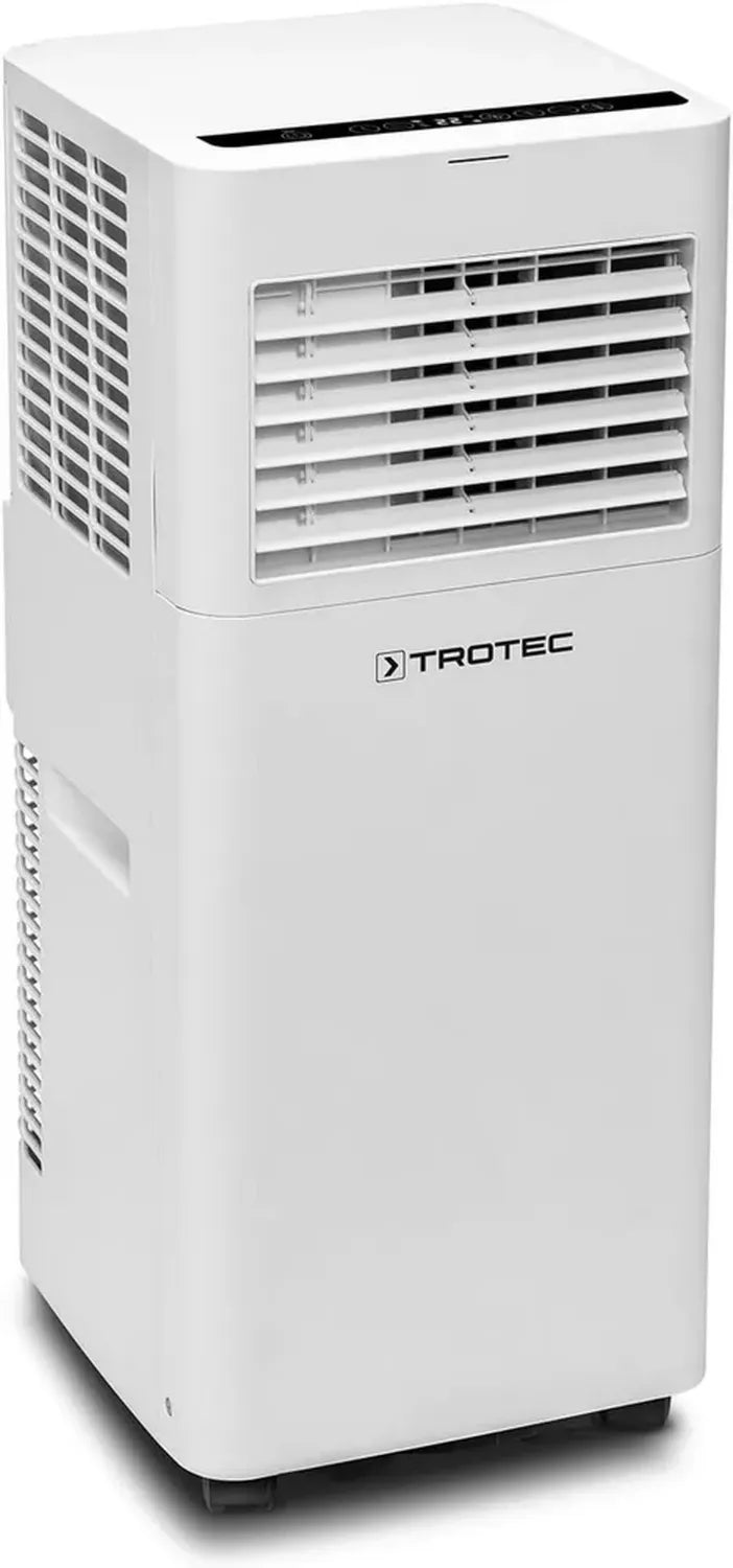 Climatiseur Portable TROTEC PAC 2015 E - 3 en 1: Refroidissement, Ventilation, Déshumidification, 2,1 kW pour Espaces jusqu'à 65 m³, Inclus Télécommande et Minuterie