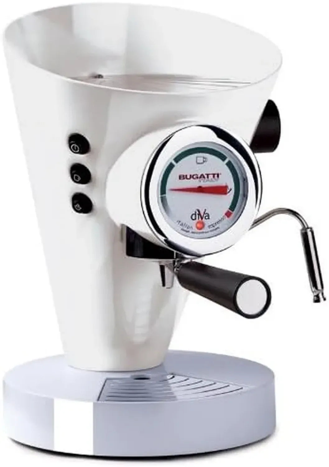 Cafetière Expresso Bugatti Diva - Blanc Élégant