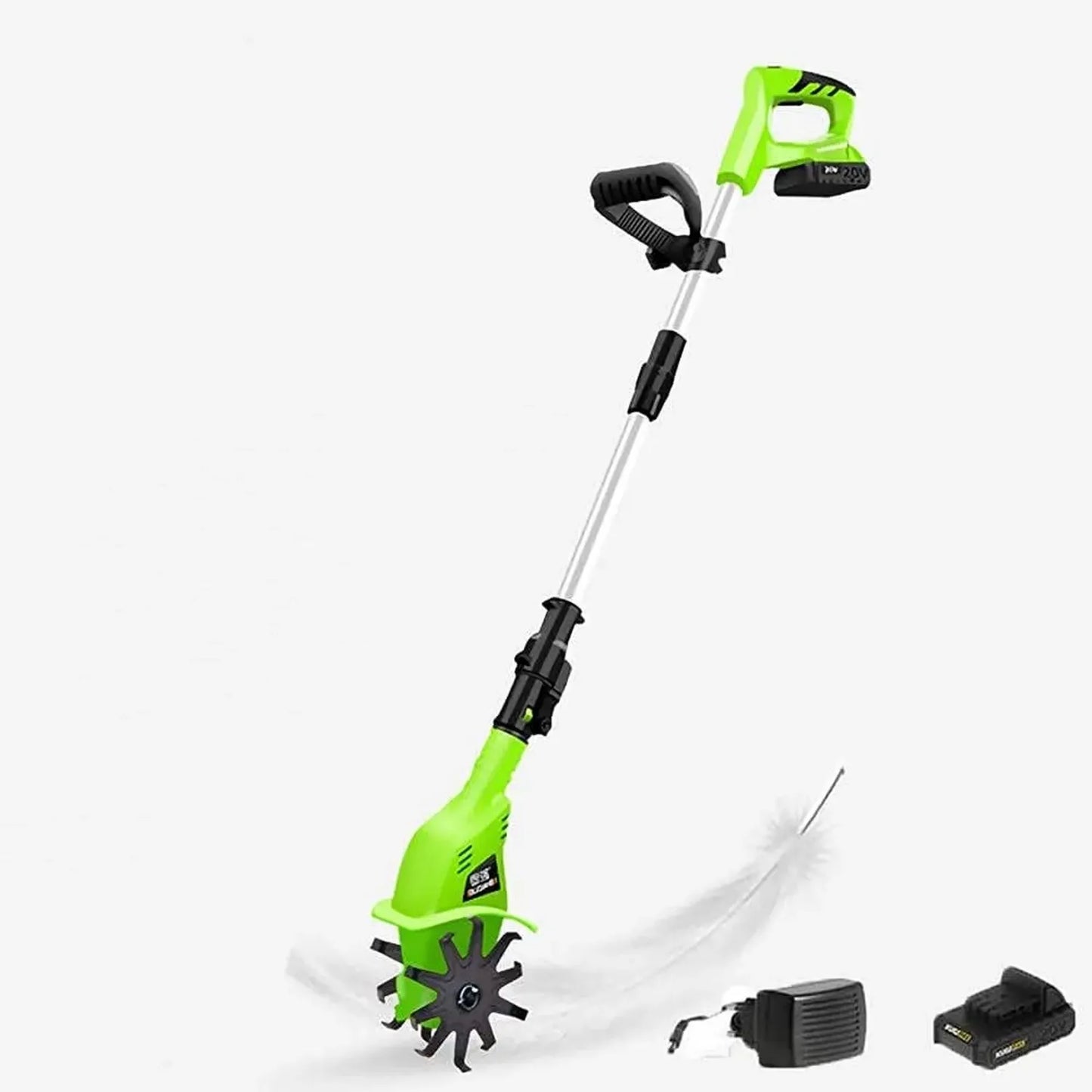 Motobineuse Électrique sans Fil 20 V 4000 mAh avec Poignée Réglable