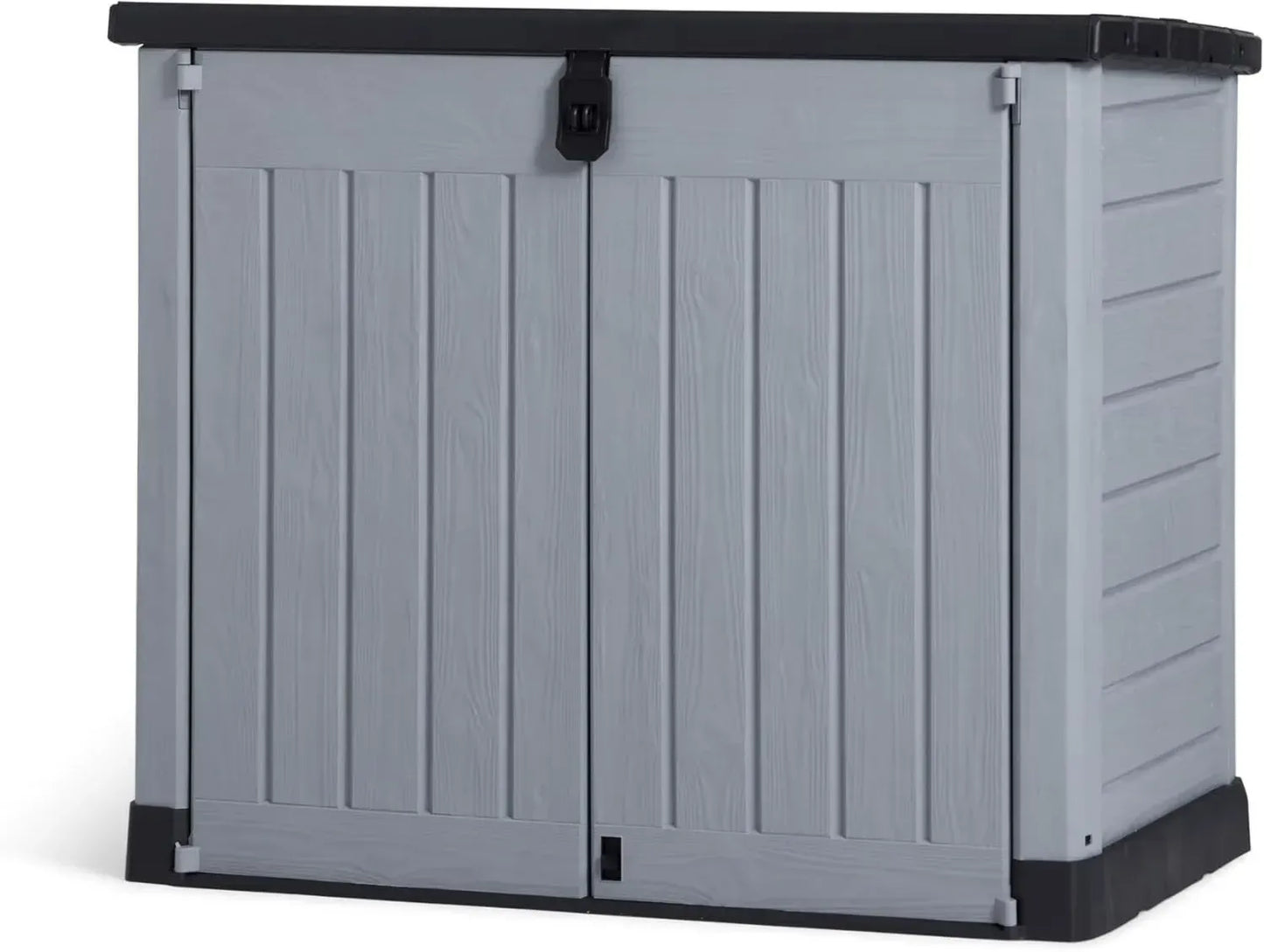 Abri de Rangement Horizontal KETER pour Poubelles - 1200 L - Couleur Grise
