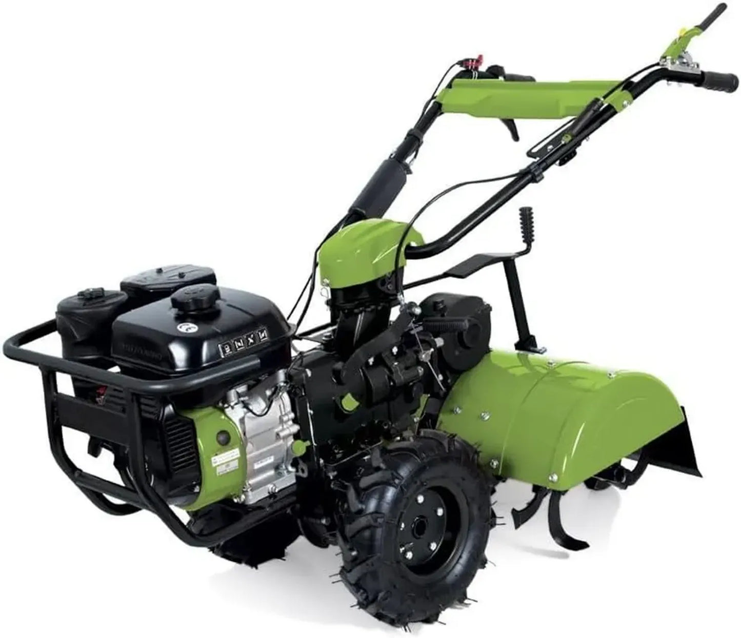 Motobineuse Thermique 7CV 4T Essence 212cm³ VITO, Fraises Double Rotation, 2 Vitesses Avant et 1 Arrière, Largeur de Travail 620mm