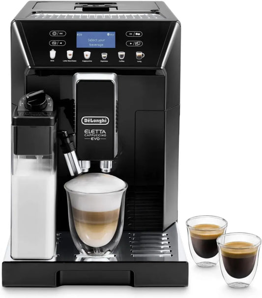 De'Longhi Eletta Evo Expresso et Cappuccino Électrique avec Écran Tactile LCD, Noir