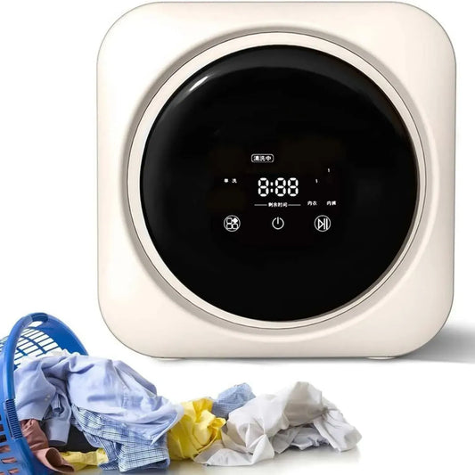 Mini Lave-linge Automatique 3,5L avec Séchage Intelligent, Modèle Mural et de Bureau Intégré