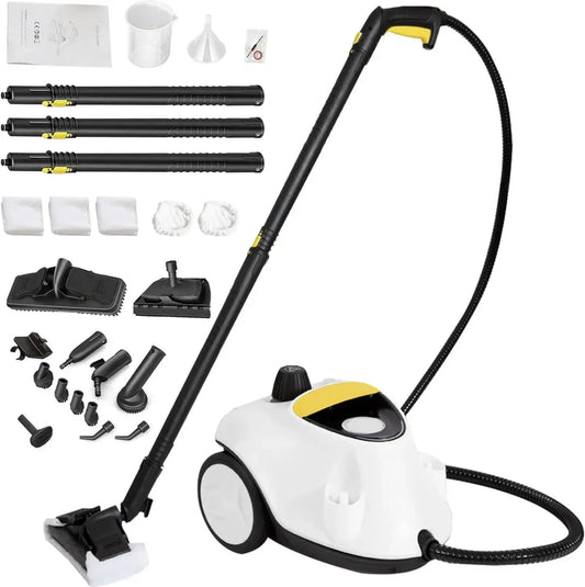 Nettoyeur Vapeur Polyvalent 2100W, 29 Accessoires, Réservoir 2,1 L, Pression 5 bar, Alerte Niveau d'Eau, pour Tous Sols