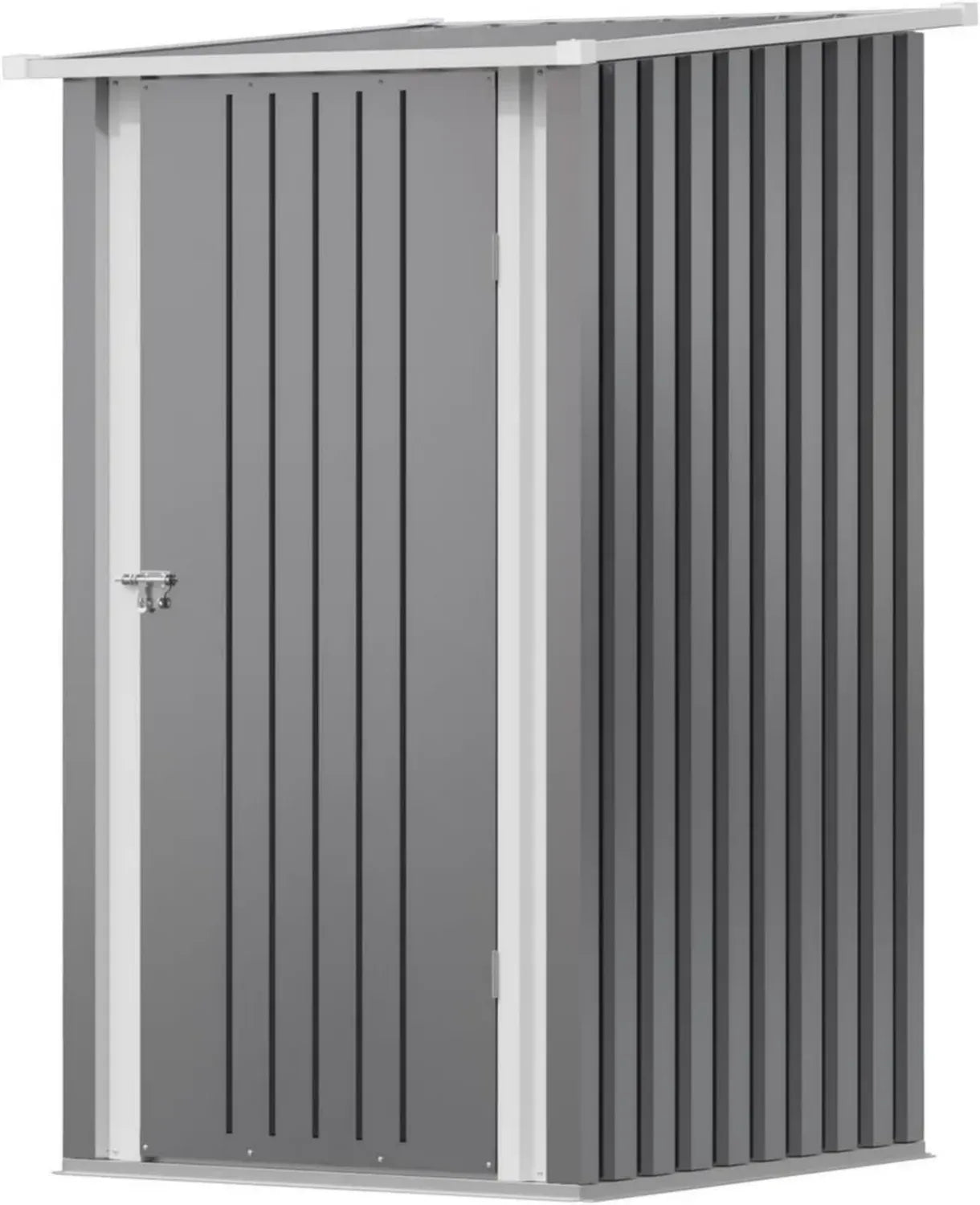 Abri de Jardin en Métal 96x98x160 cm, Robuste et Inoxydable avec Porte Verrouillable
