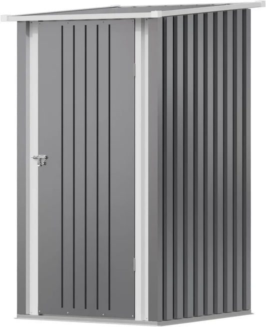 Abri de Jardin en Métal 96x98x160 cm, Robuste et Inoxydable avec Porte Verrouillable