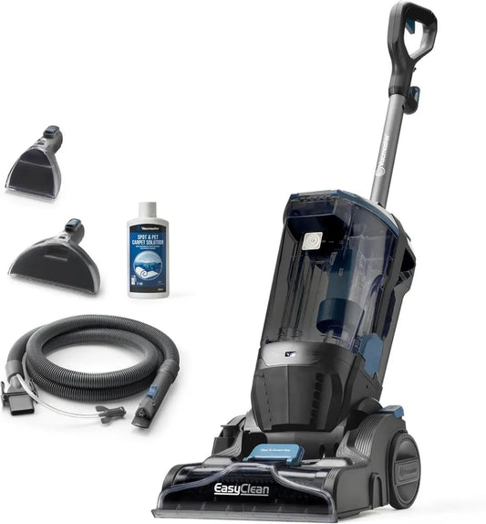Vacmaster Aspirateur Balai Nettoyeur pour Tapis, Moquettes et Escaliers - Élimine Saleté et Taches Tenaces, Bleu