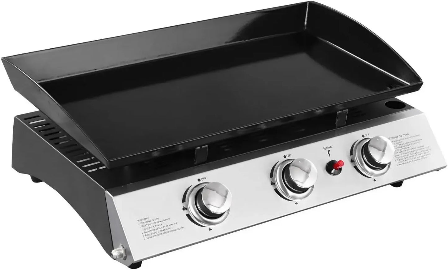Plancha à Gaz SEVILLE 3 Brûleurs 7,5kW pour Jardin