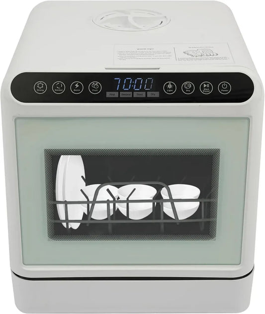 Lave-vaisselle Compact Portable 6L avec 4 Modes et Séchage à Air Chaud