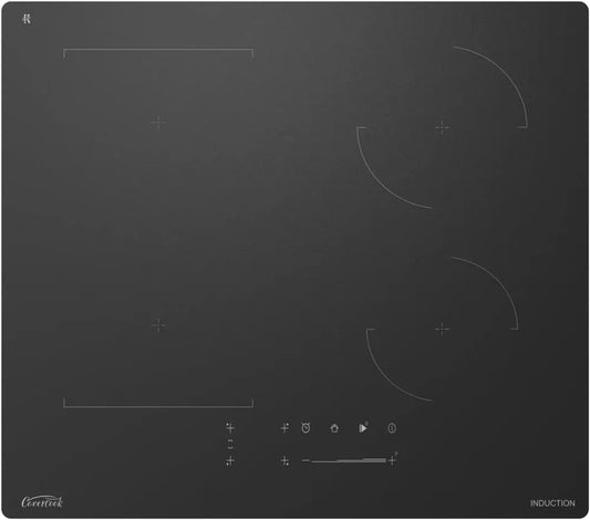 Plaque à Induction Encastrable COVERCOOK 59 cm, 7000 W, Verre Anti-Rayures, Fonction Pause et Maintien au Chaud, 240 V