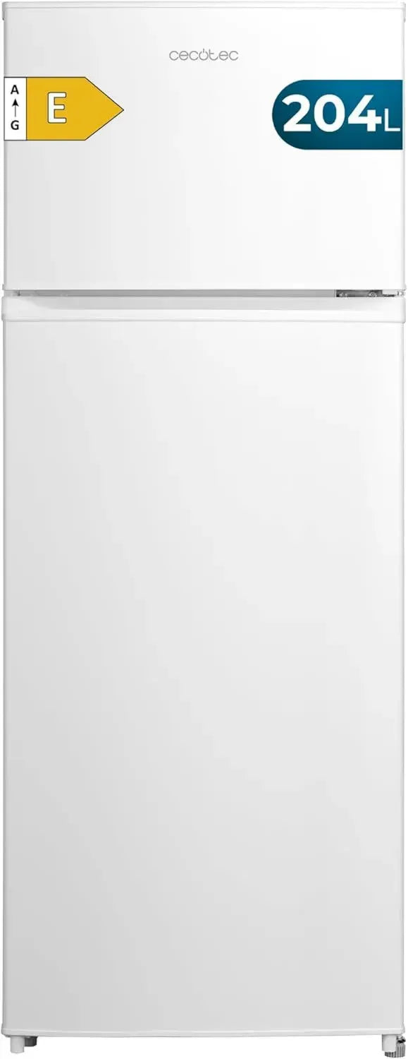 Réfrigérateur Combiné Blanc 204L Cecotec, Haute Efficacité Classe E, Inverter Silencieux