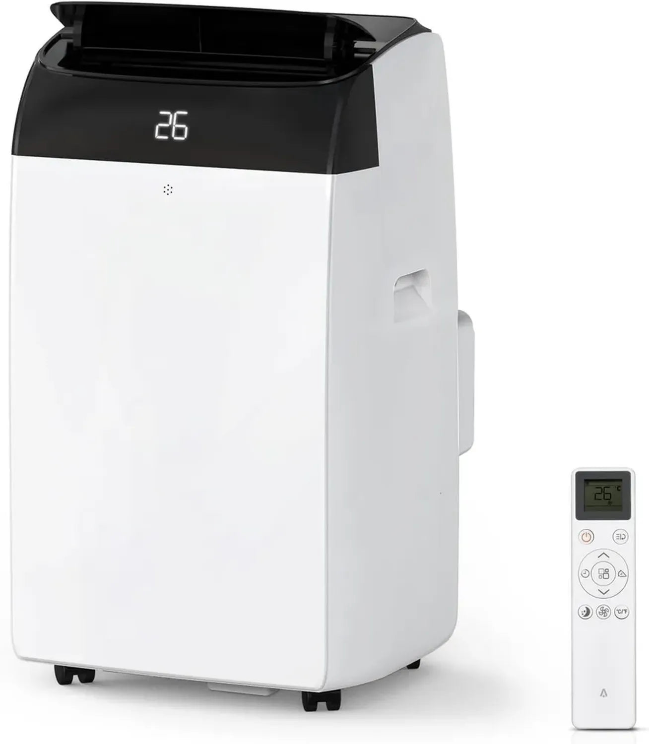 Climatiseur Portable 10000 BTU Écologique R290, 3-en-1: Refroidissement, Déshumidification, Ventilation, Télécommande et Minuterie 24H, Pour Espaces Jusqu'à 46 m²