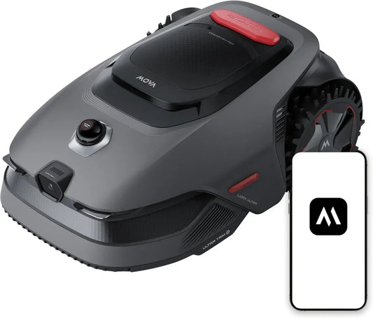 Robot tondeuse MOVA LiDAX Ultra 800 sans fil avec cartographie 3D LiDAR, idéal pour 800 m², sécurité animaux, coupe précise de 5 cm