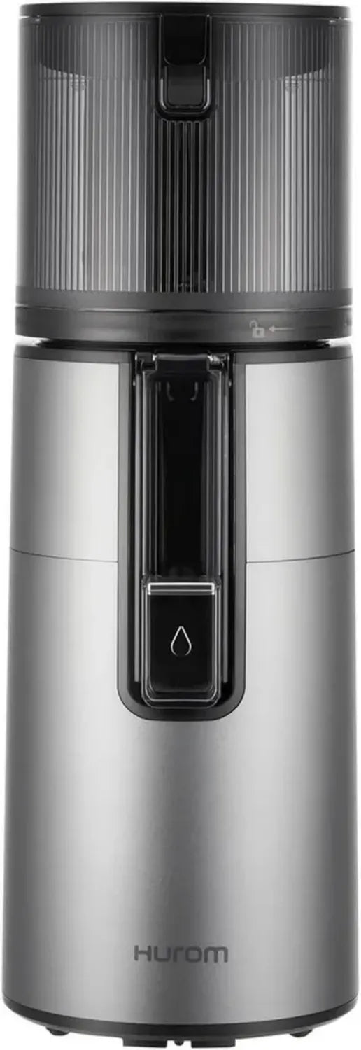 Extracteur de Jus Hurom H400 pour Fruits et Légumes, Silencieux et Facile à Nettoyer, Sans BPA, Capacité de 2L, Gris Titane