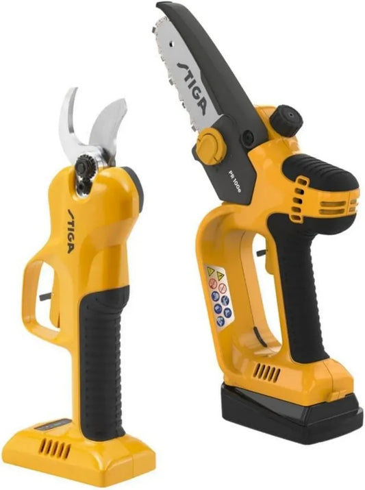 STIGA Kit d'Élagage 20V, Sécateur et Scie Sans Fil, Batterie 2 Ah Incluse
