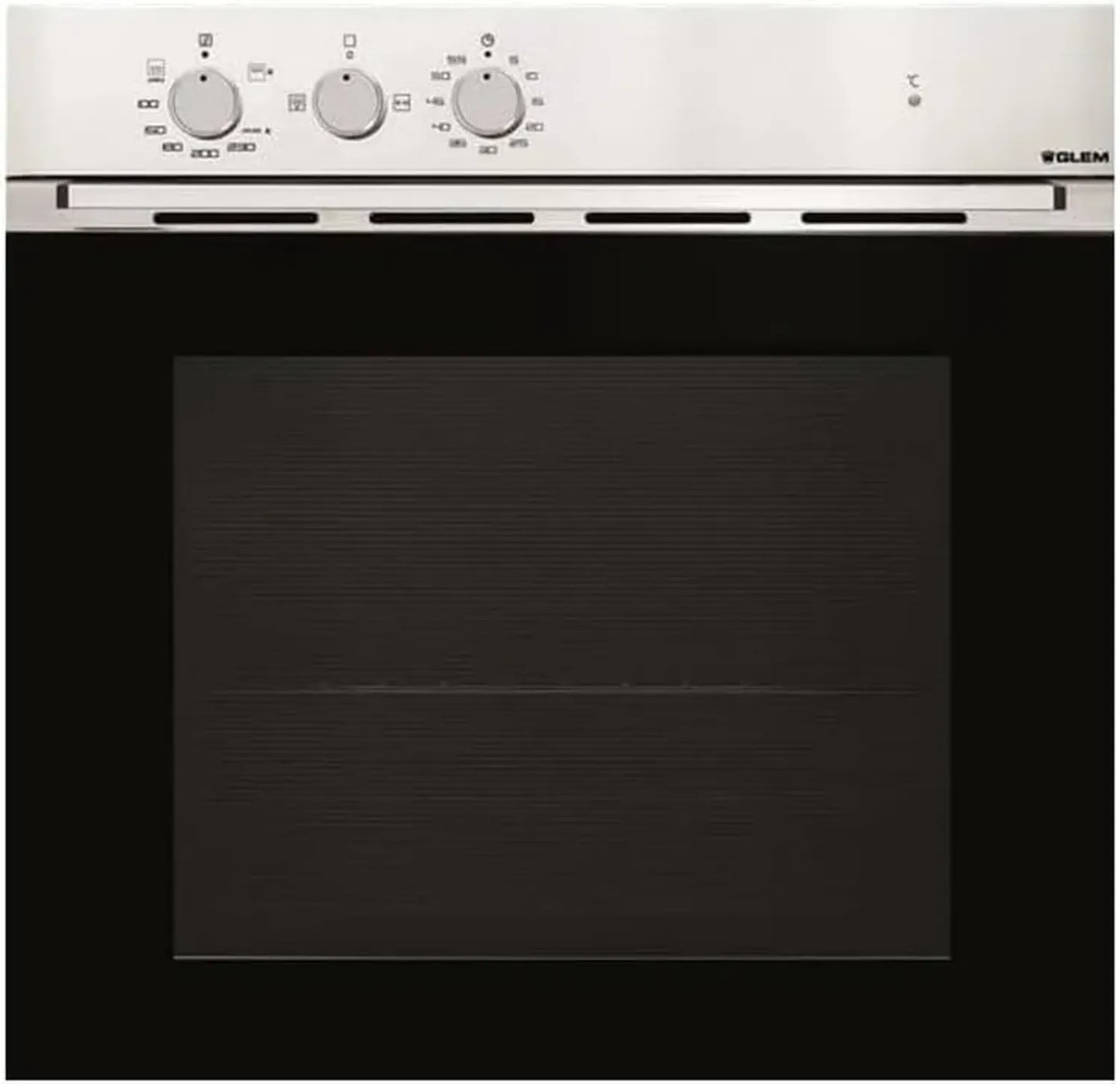 Four encastrable en inox Glem GFMG51IX - 62L, Classe A, Tournebroche