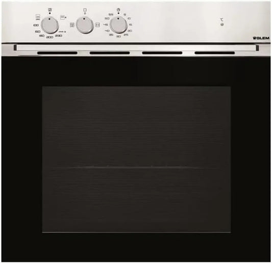 Four encastrable en inox Glem GFMG51IX - 62L, Classe A, Tournebroche