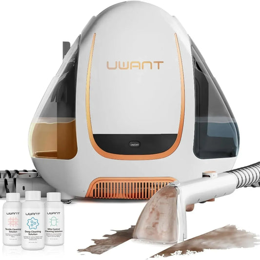 Nettoyeur Tissu UWANT B100 450W pour Canapé et Tapis, Aspirateur Eau et Poussière 12000Pa, 70dB