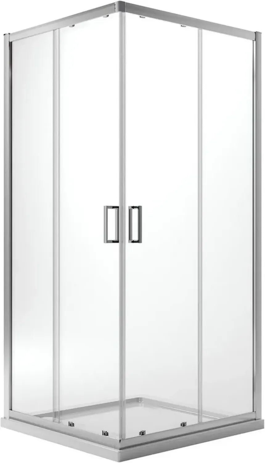 Cabine de Douche Moderne Idralite 80x100 cm Verre Transparent 6mm