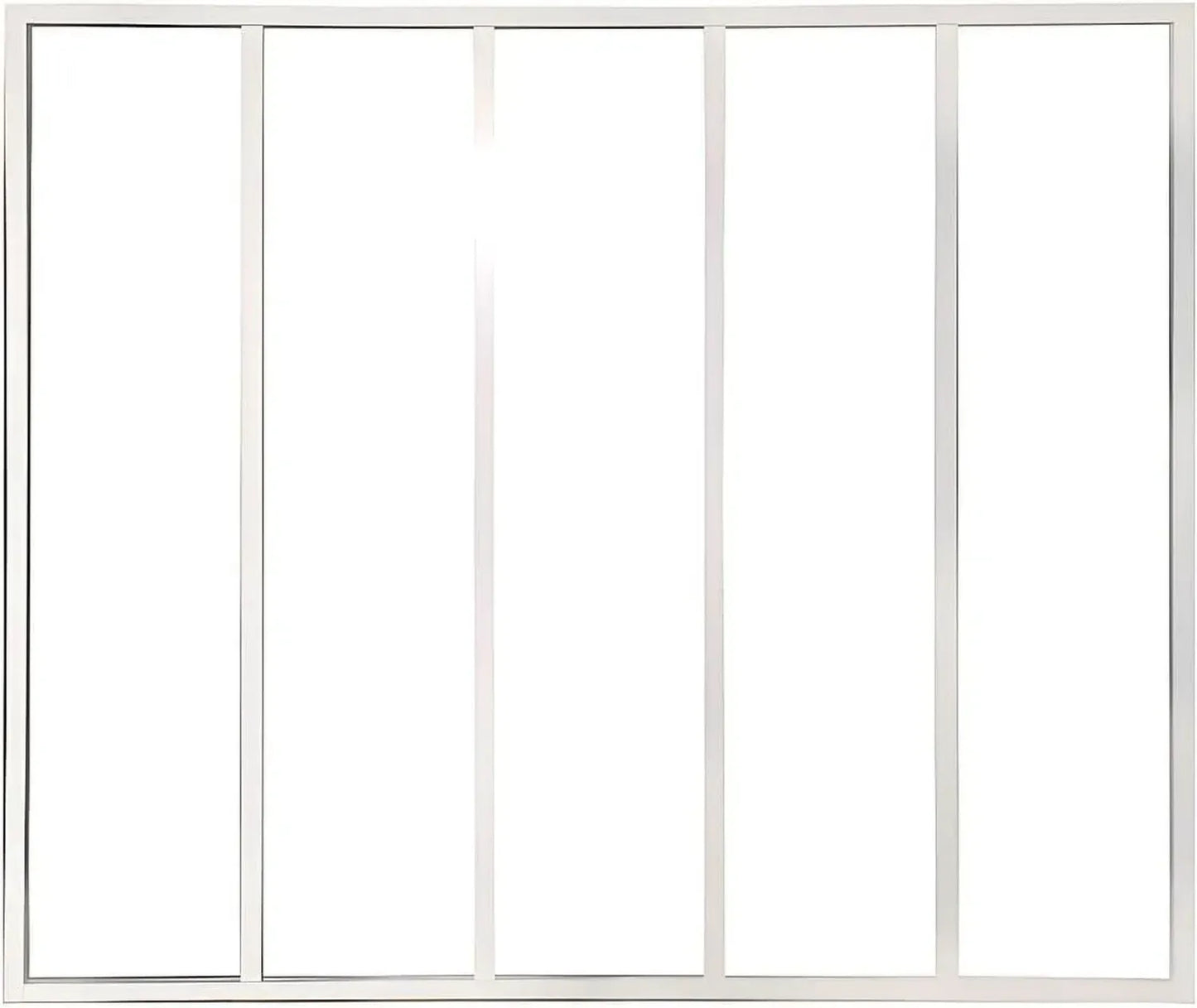 Vitrine Atelier en Aluminium Thermolaqué Blanc 150x130 cm - Bayview