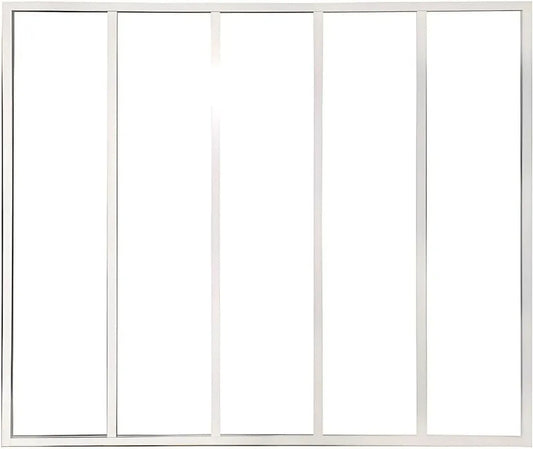 Vitrine Atelier en Aluminium Thermolaqué Blanc 150x130 cm - Bayview
