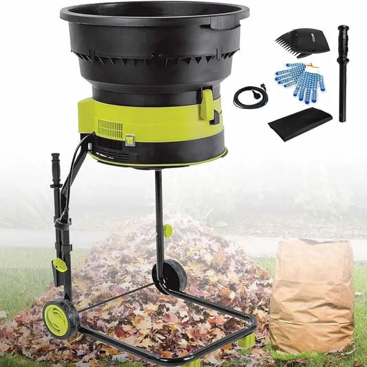 Aspirateur souffleur broyeur électrique 2500 W, 8000 tr/min, avec sac de rangement, rapport de broyage 17:1, design compact pour entretien du jardin