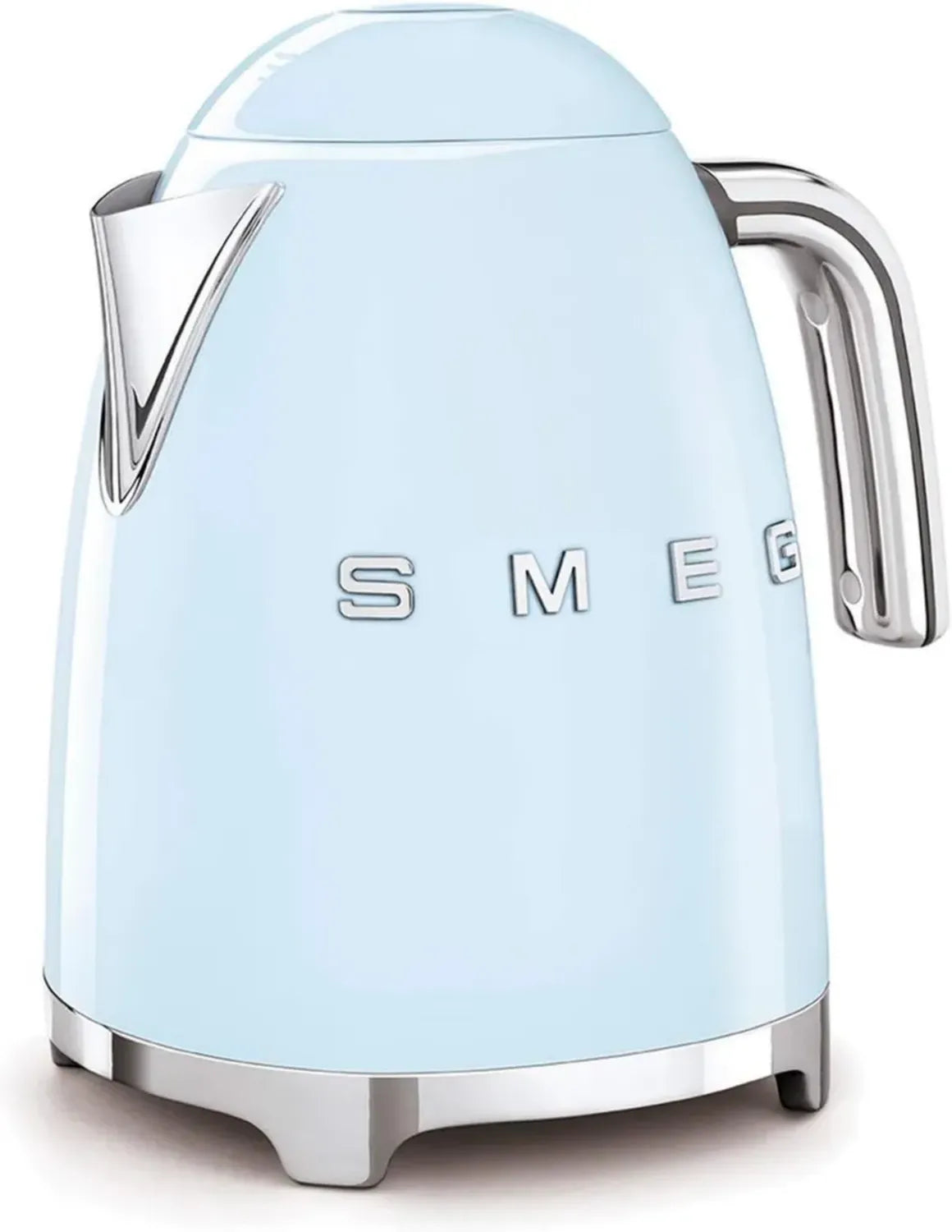 Bouilloire Électrique Smeg 1,7 L, Filtre Lavable, Arrêt Automatique, Indicateur d'Eau, Base Stable, 2400W, Bleu Pastel