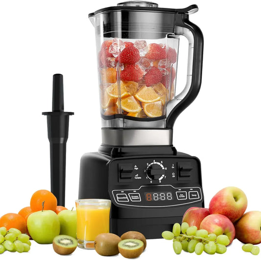 Mixeur Blender Puissant 2000W avec Nettoyage Automatique, 2L Sans BPA, 4 Programmes et 8 Vitesses pour Smoothies