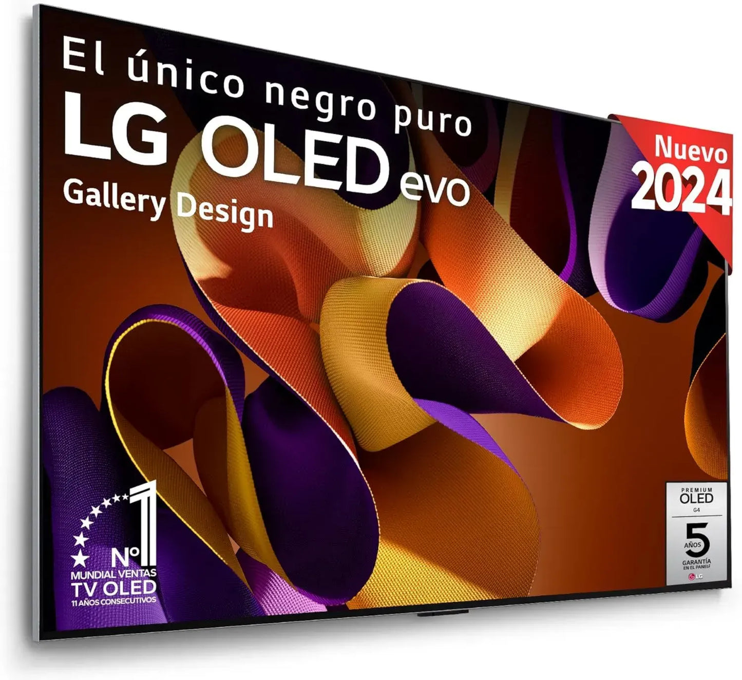 Téléviseur LG OLED Evo 55G4 139 cm 4K UHD Smart 2024 Noir/Argent
