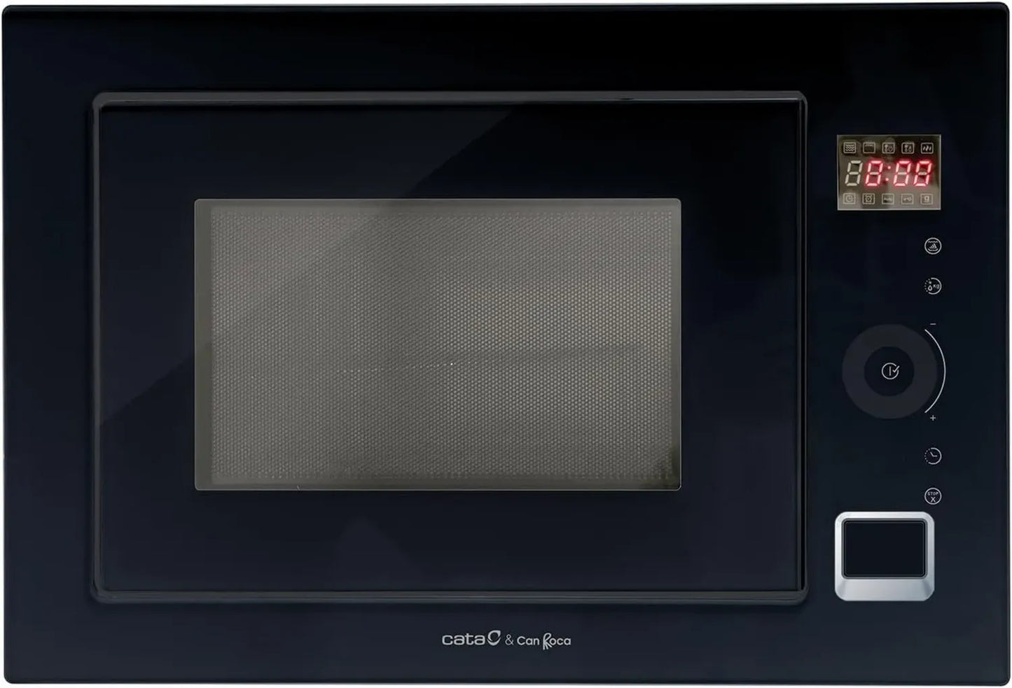 Micro-ondes Encastrable Noir 25L avec Gril 1000W, 5 Niveaux de Puissance, Minuteur 95 min