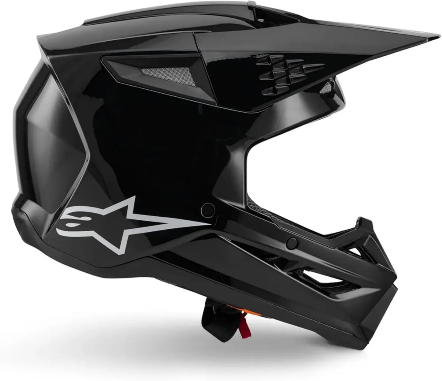 Casque Cross Alpinestars S-M3, Noir Brillant, Taille S