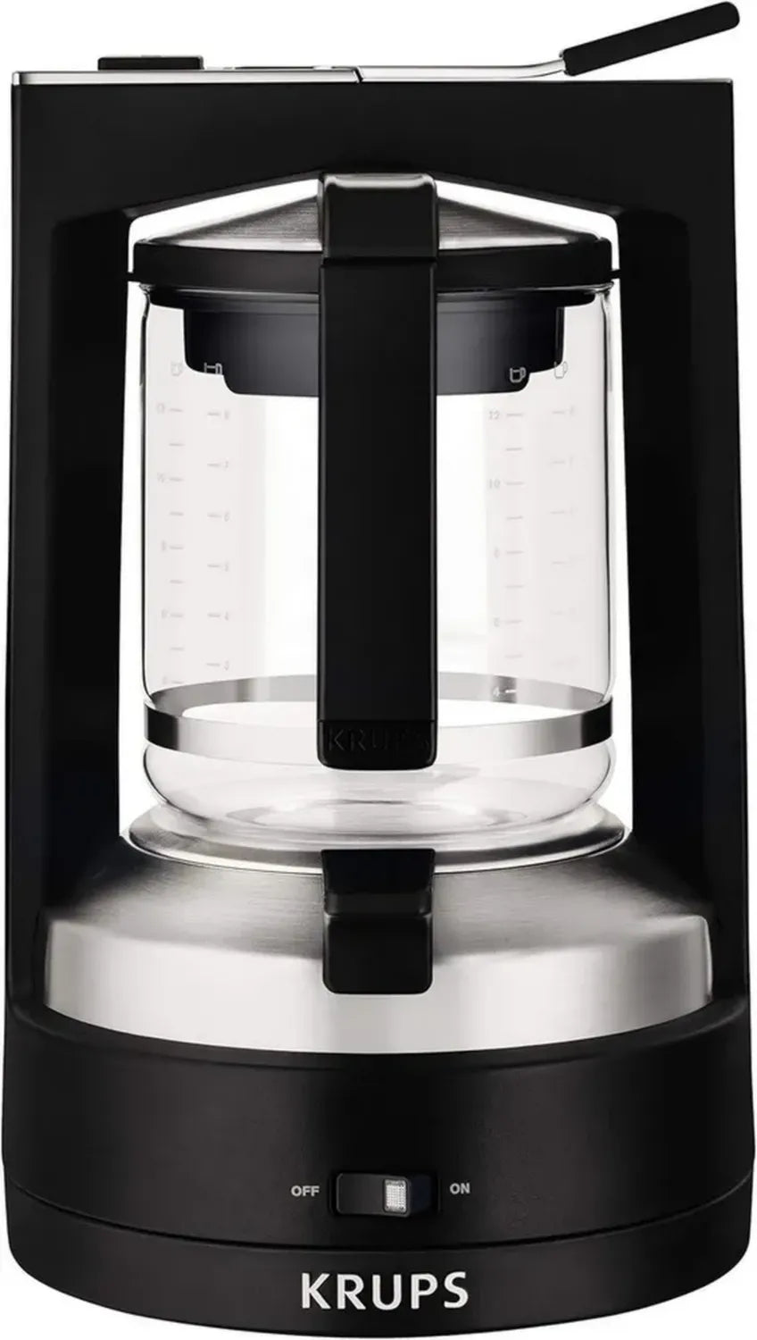 Cafetière à Filtre Krups KM468910 T8 - 850W, Automatique, 8-12 Tasses, Noir