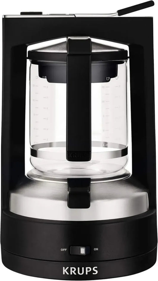 Cafetière à Filtre Krups KM468910 T8 - 850W, Automatique, 8-12 Tasses, Noir