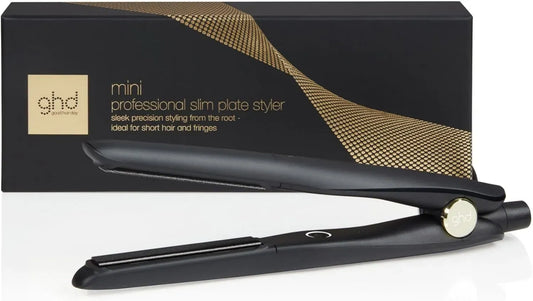 Mini Lisseur GHD Professionnel Noir pour Cheveux Courts et Franges