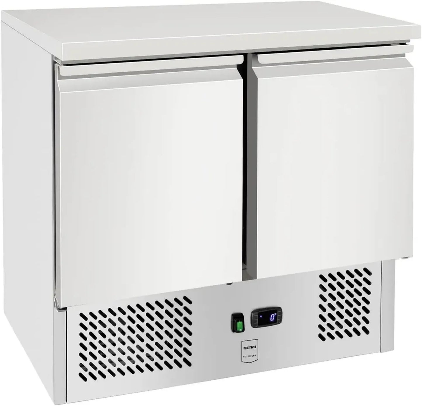 Table réfrigérée positive en inox 169 L avec serrure, METRO Professional