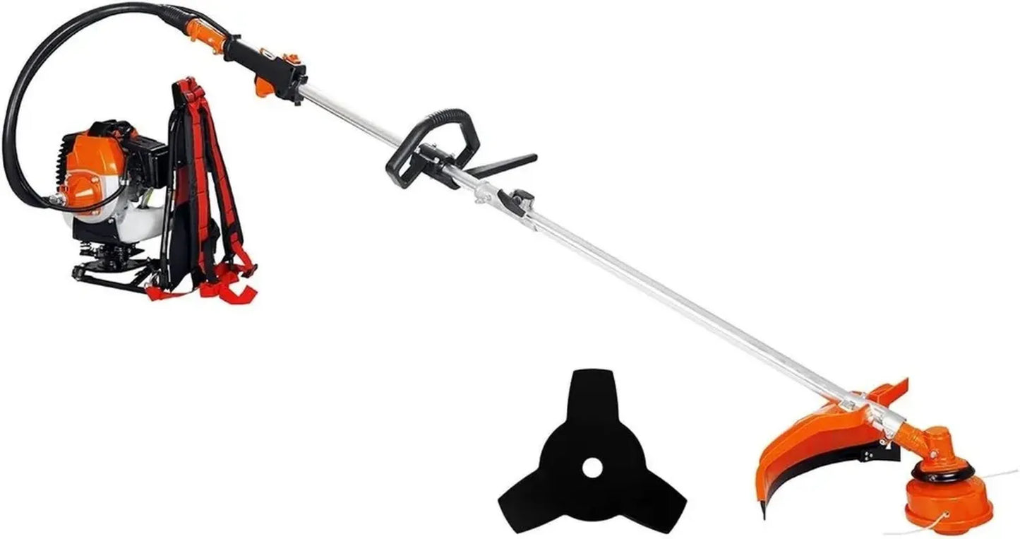 Débroussailleuse Thermique à Dos GT Garden, 52 cm³, Moteur 3 CV Puissant