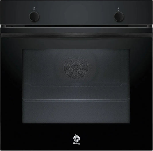 Balay - Four encastrable multifonction 60 cm, verre noir, 5 programmes