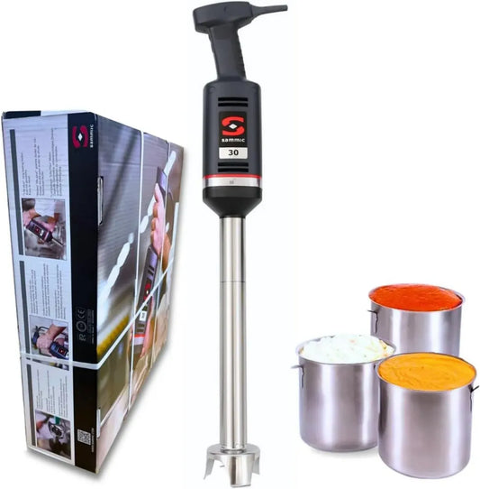 Mixeur Plongeant Professionnel 400W Sammic XM-33 - Idéal pour Récipients Jusqu'à 60L