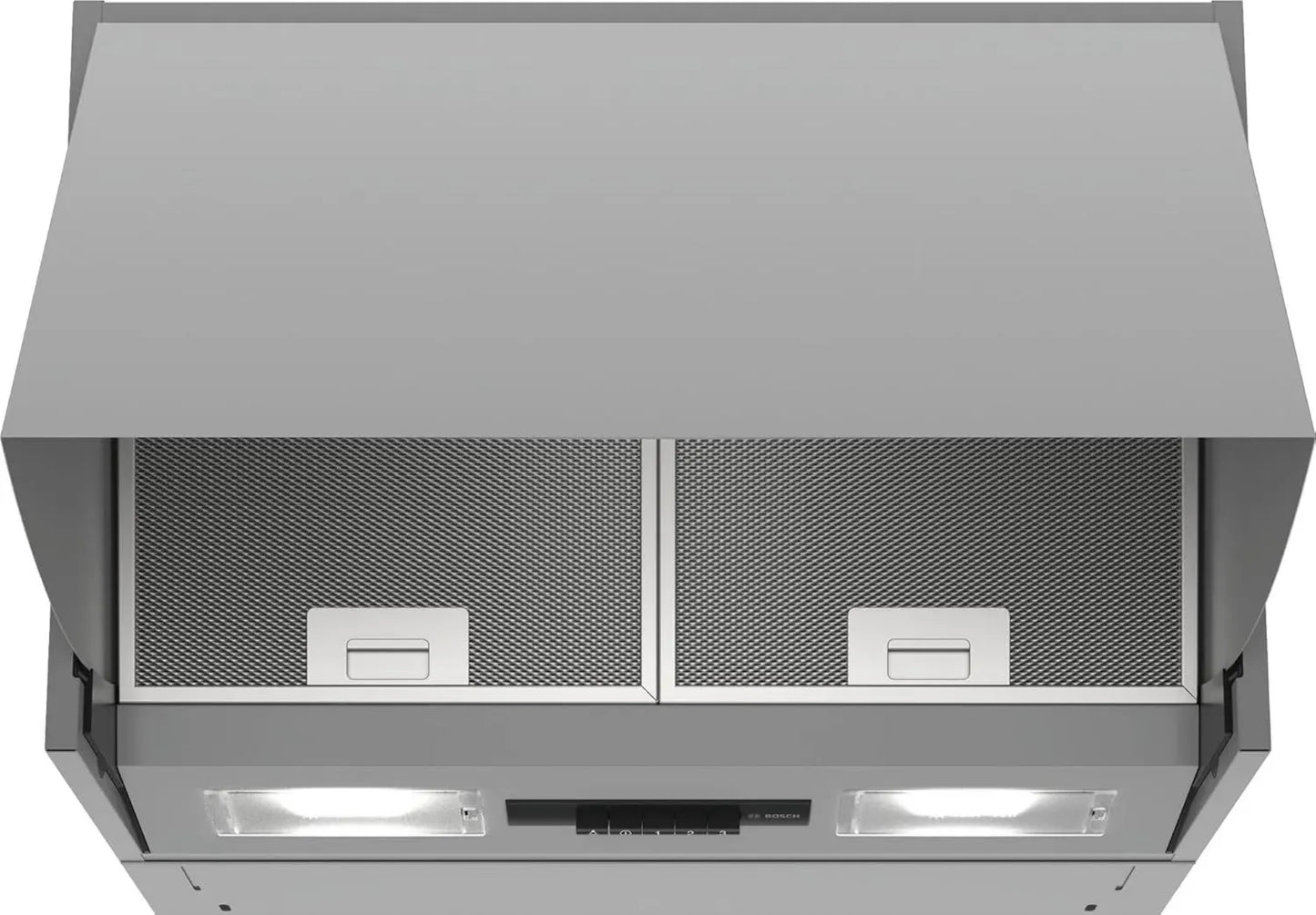 Bosch DEM66AC00 Hotte Télescopique Série 2, 60 cm, 3 Vitesses, LED, 256W, Argent
