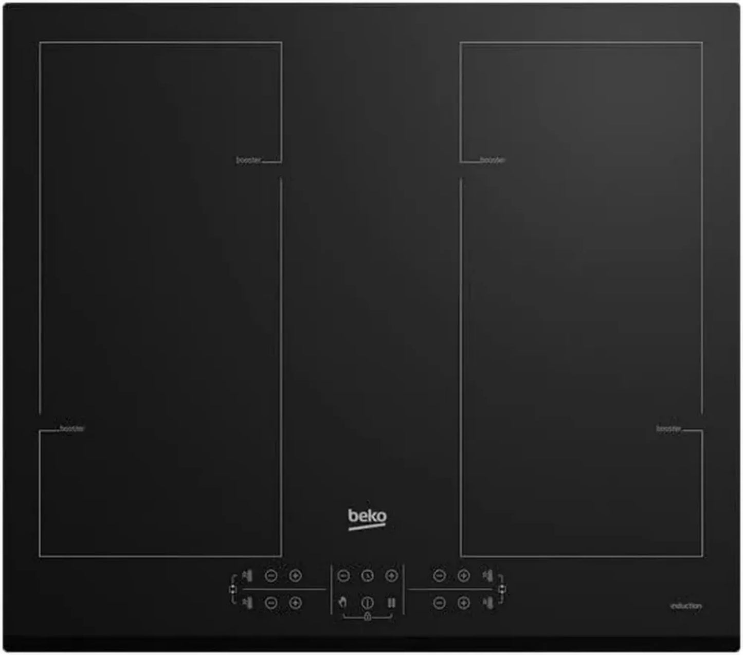 Plaque à Induction BEKO HII64206F2MT - 4 Zones avec Contrôle Tactile
