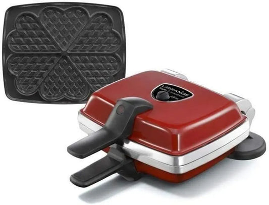 Gaufrier LAGRANGE Super2 1000W avec Plaques Réversibles et Amovibles, Made in France