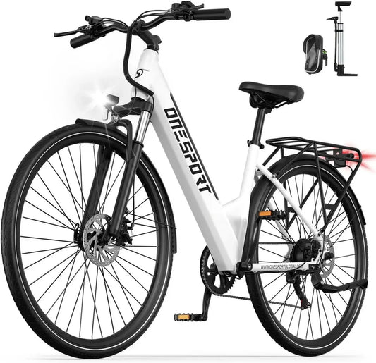 ONESPORT OT12 VTT Électrique 27,5', 250W, Batterie 36V 13Ah, Autonomie 65 km, 7 Vitesses, Freins à Disque, Écran LCD