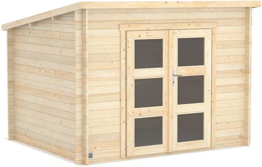 Abri de Jardin en Bois Juno Moderne - 6m² - Dimensions 0 x 302 x 218 cm - Cerland