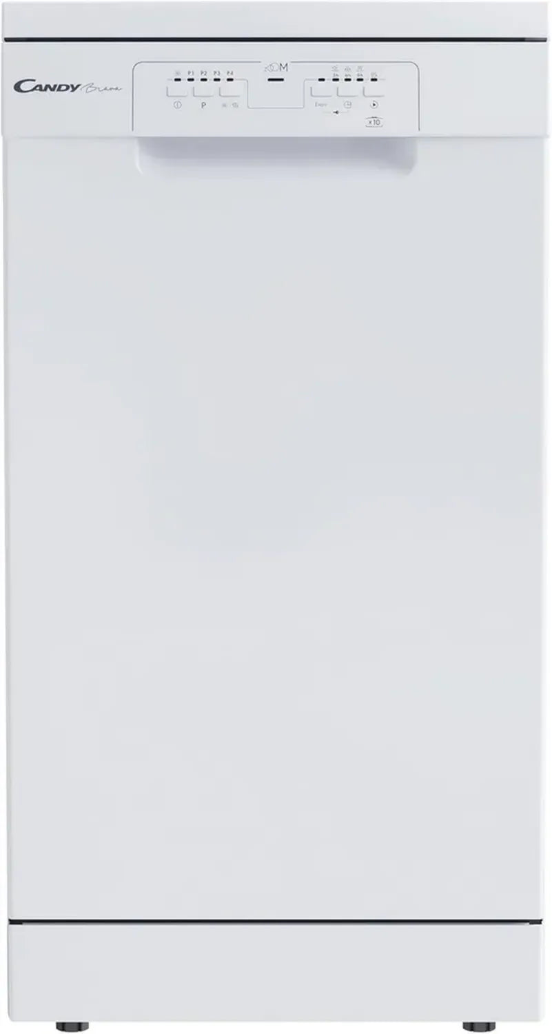 Lave-vaisselle Compact Brava 10 Couverts, 5 Programmes, Cycle Rapide, Démarrage Différé, Classe Énergétique E, Dimensions 448x605x846 mm, Blanc