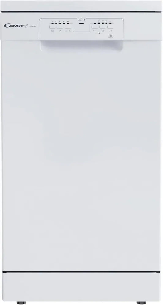 Lave-vaisselle Compact Brava 10 Couverts, 5 Programmes, Cycle Rapide, Démarrage Différé, Classe Énergétique E, Dimensions 448x605x846 mm, Blanc