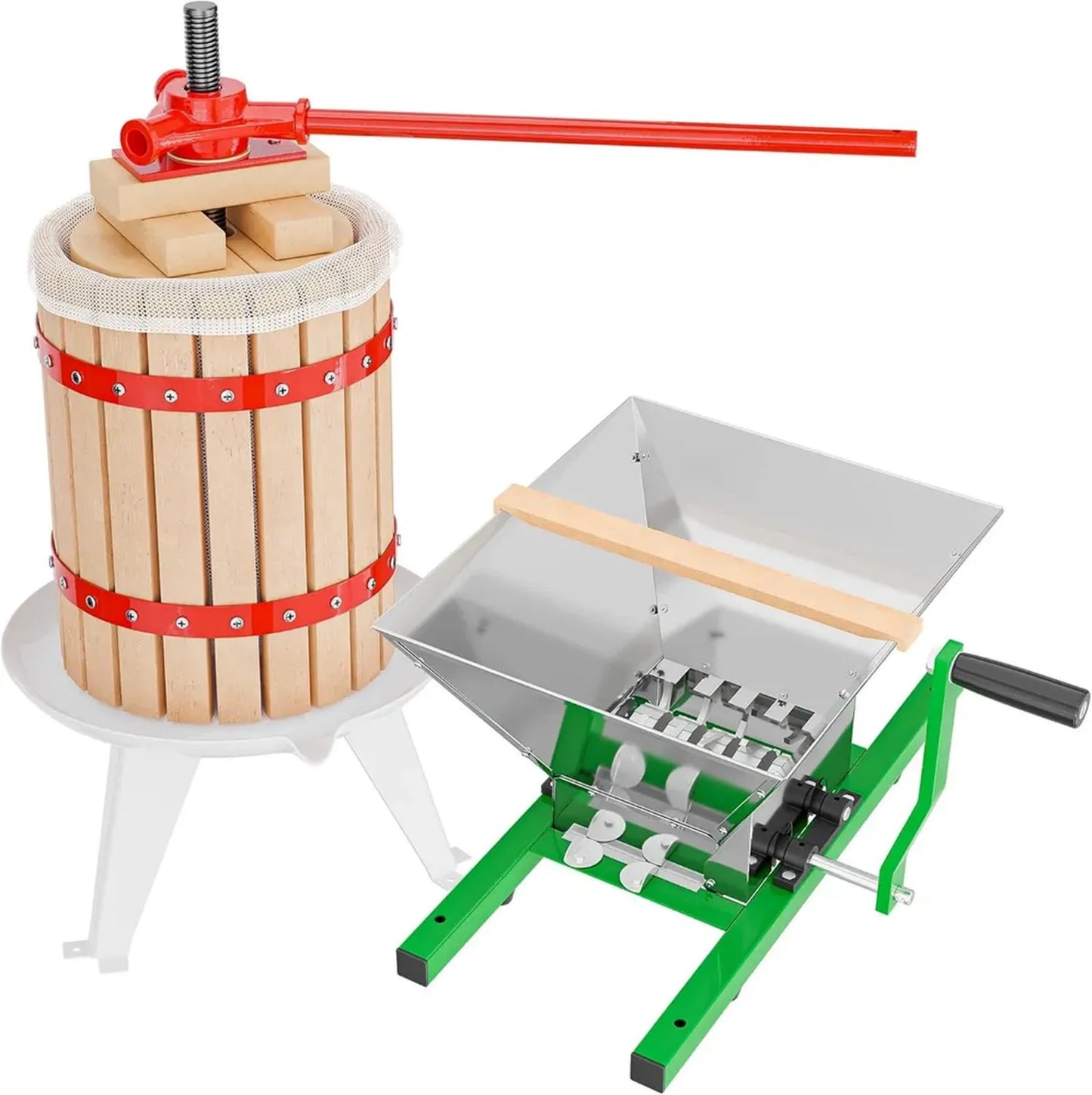 Presse et Broyeur à Fruits WilTec - Ensemble Complet pour Vin et Cidre