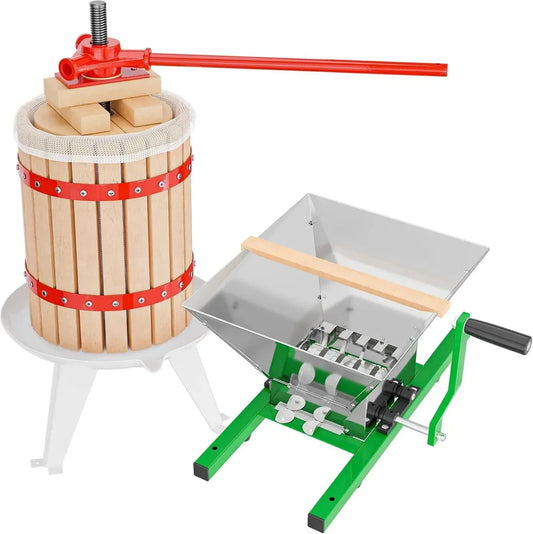 Presse et Broyeur à Fruits WilTec - Ensemble Complet pour Vin et Cidre