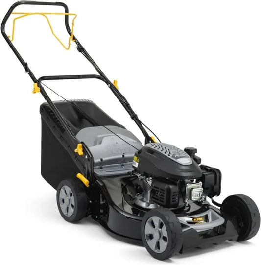 Tondeuse à Essence Alpina 46cm, Auto-tractée, Panier 60L, Surface jusqu'à 1200m²