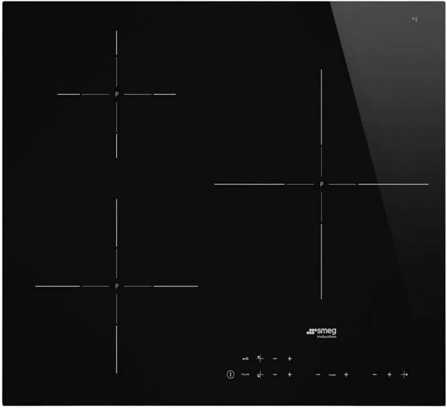 SMEG SI5632D, Plaque à induction en verre noir