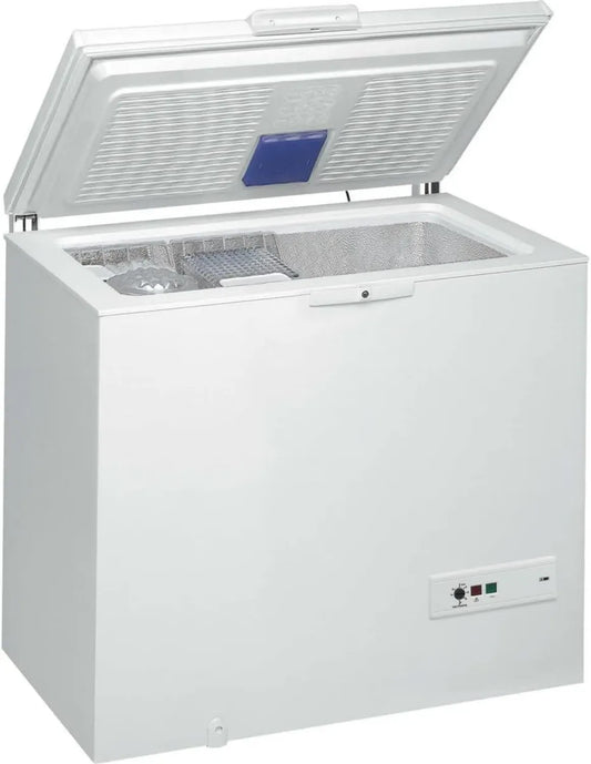 Congélateur Whirlpool 312L - Fonction de congélation rapide - Éclairage intérieur - Blanc